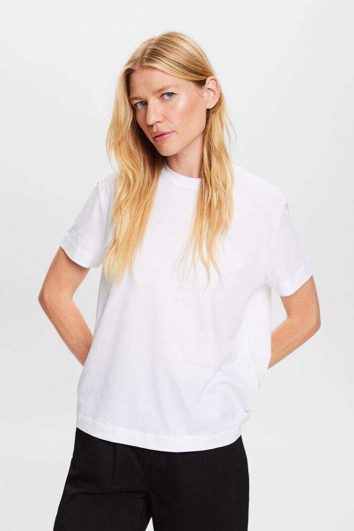 Camiseta de algodón ecológico, WHITE, detail image number 0