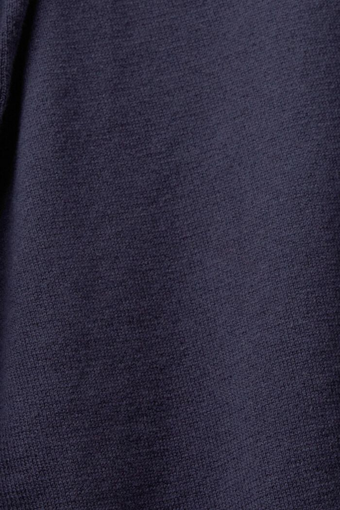 Jersey de punto con cuello en pico, NAVY, detail image number 4