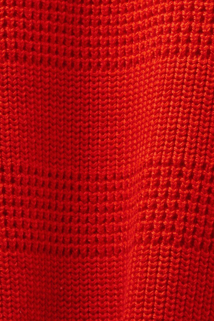 Cárdigan de punto estructurado, RED, detail image number 4