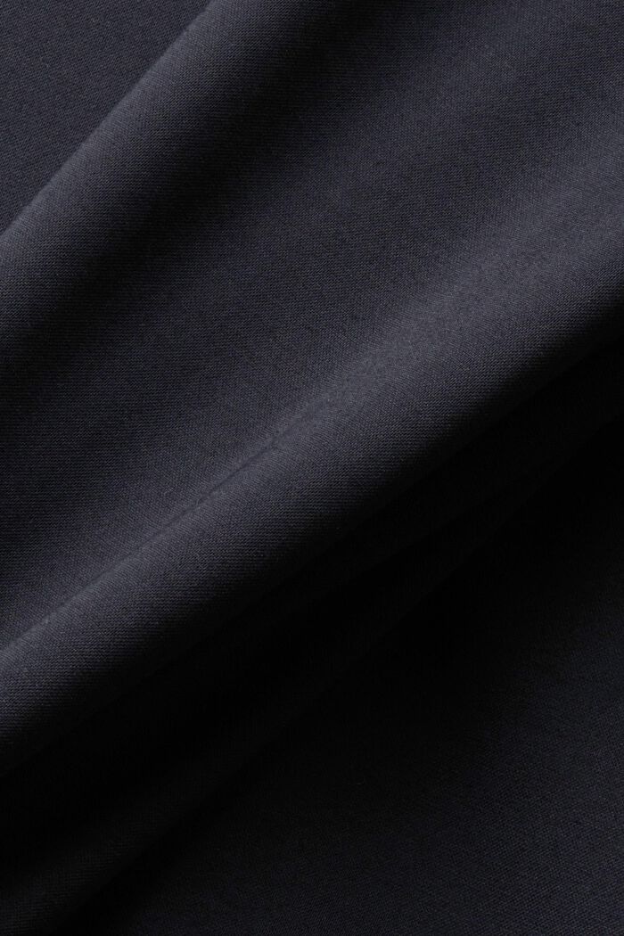 Americana de un solo botón en tejido jersey de piqué, BLACK, detail image number 4
