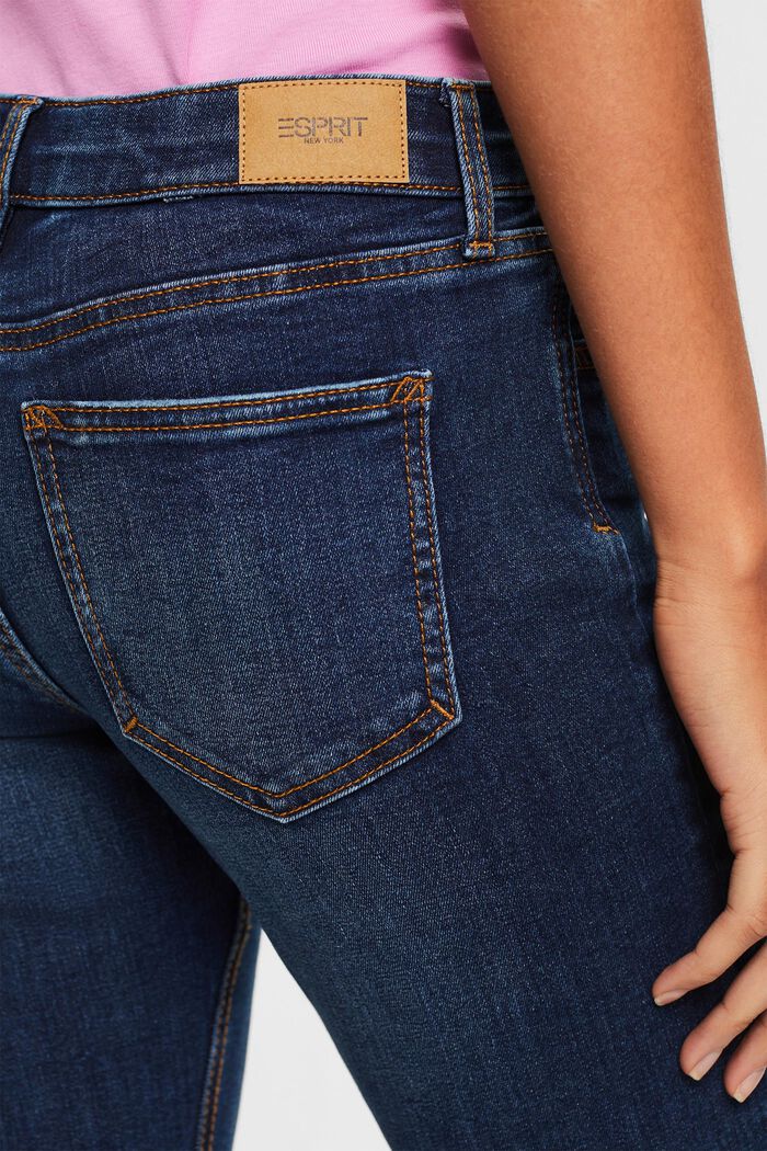 Jeans mid-rise slim fit, BLUE DARK WASHED, detail image number 3