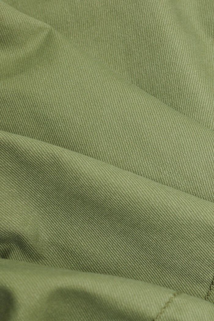Parka con capucha de tejido jersey, LIGHT KHAKI, detail image number 6