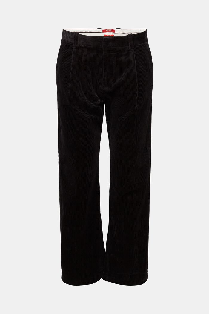 Pantalón de pana de pernera ancha, BLACK, detail image number 7