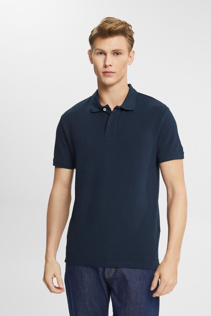 Polo slim fit, NAVY, detail image number 0