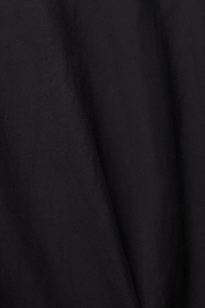 Con lino: mono corto, BLACK, detail image number 4