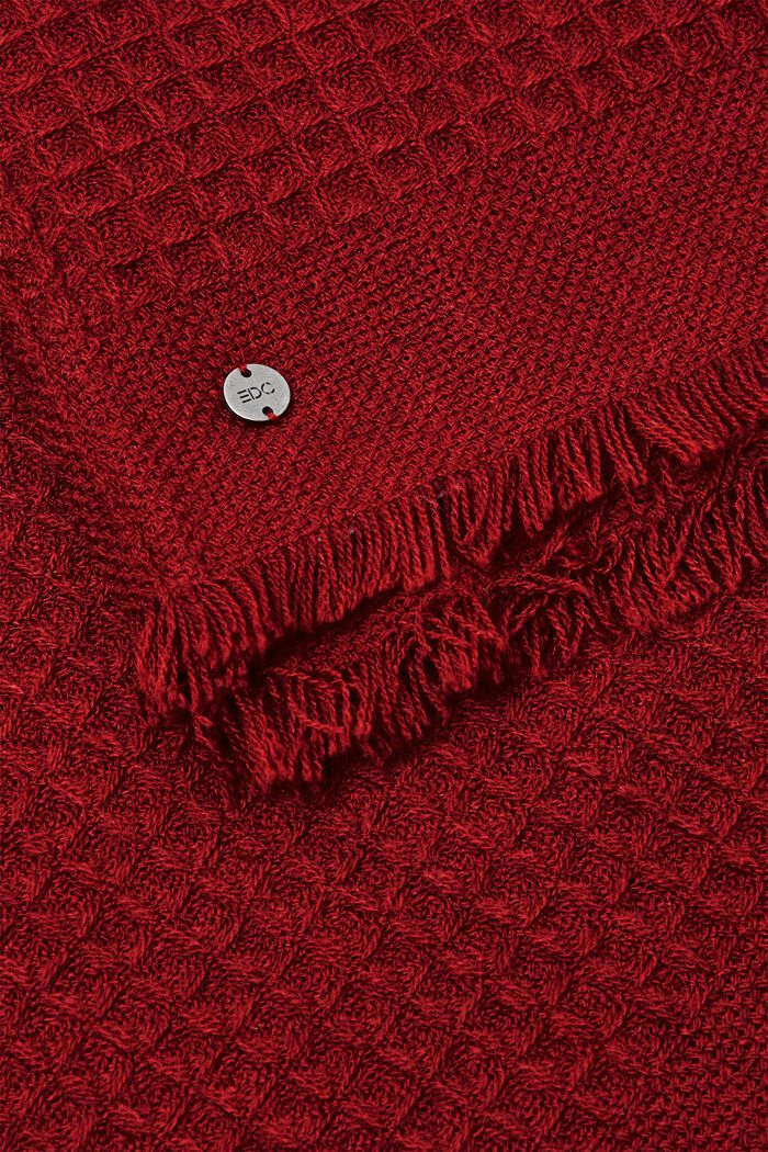 Cuello con textura, BORDEAUX RED, detail image number 1