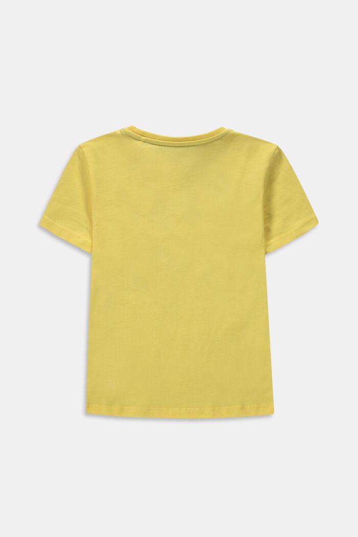 Camiseta con estampado, 100% algodón, HONEY YELLOW, detail image number 1