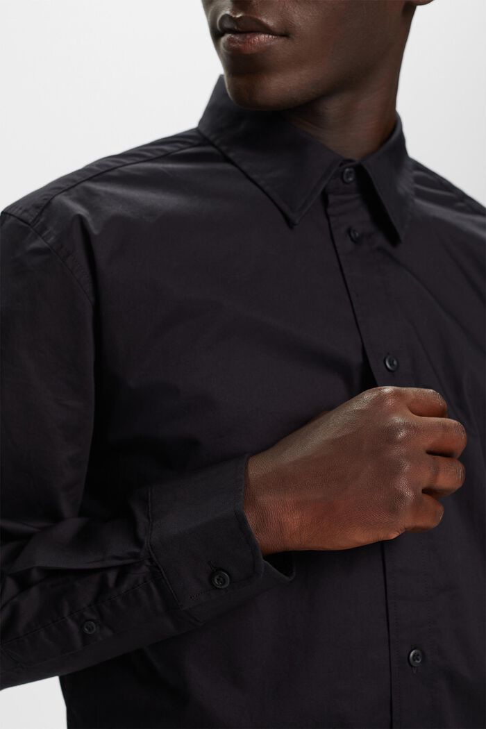 Camisa de cuello abotonado, BLACK, detail image number 1