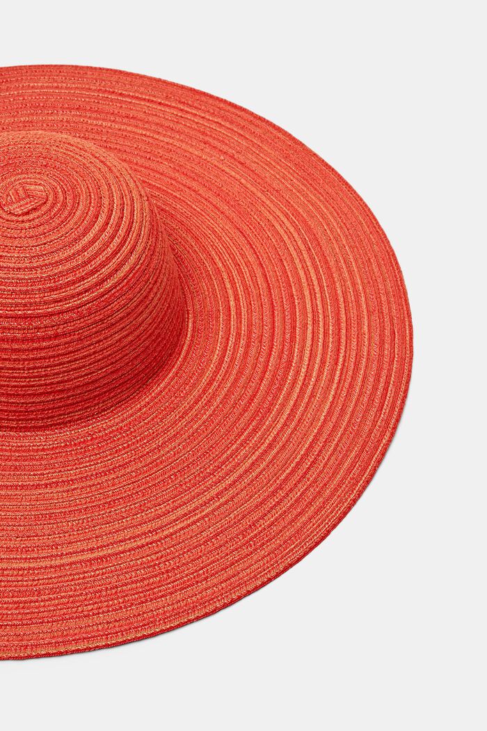 Sombrero para el sol jaspeado, ORANGE RED, detail image number 1