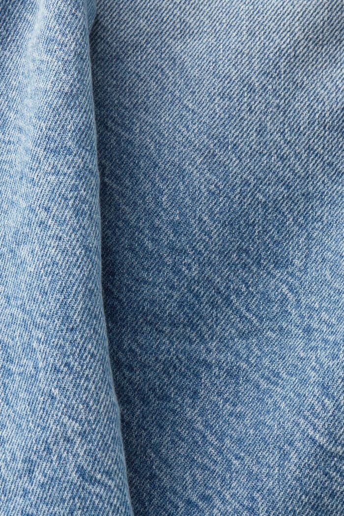 Jeans mid-rise straight fit de estilo carpintero, BLUE LIGHT WASHED, detail image number 6