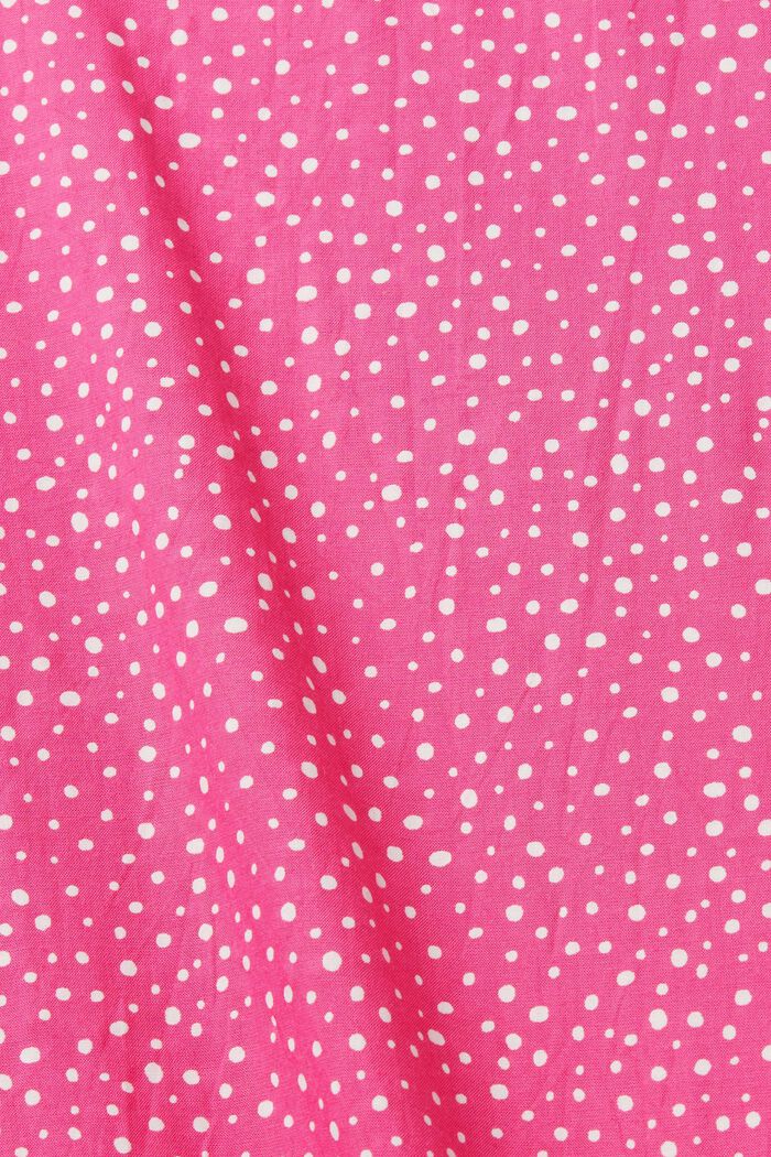 Blusa con estampado, LENZING™ ECOVERO™, PINK FUCHSIA, detail image number 5