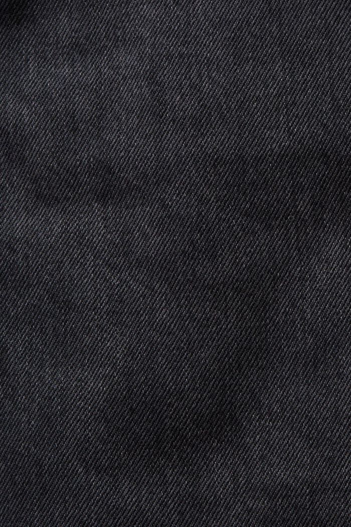 Jeans mid-rise straight fit, GREY DARK WASHED, detail image number 6