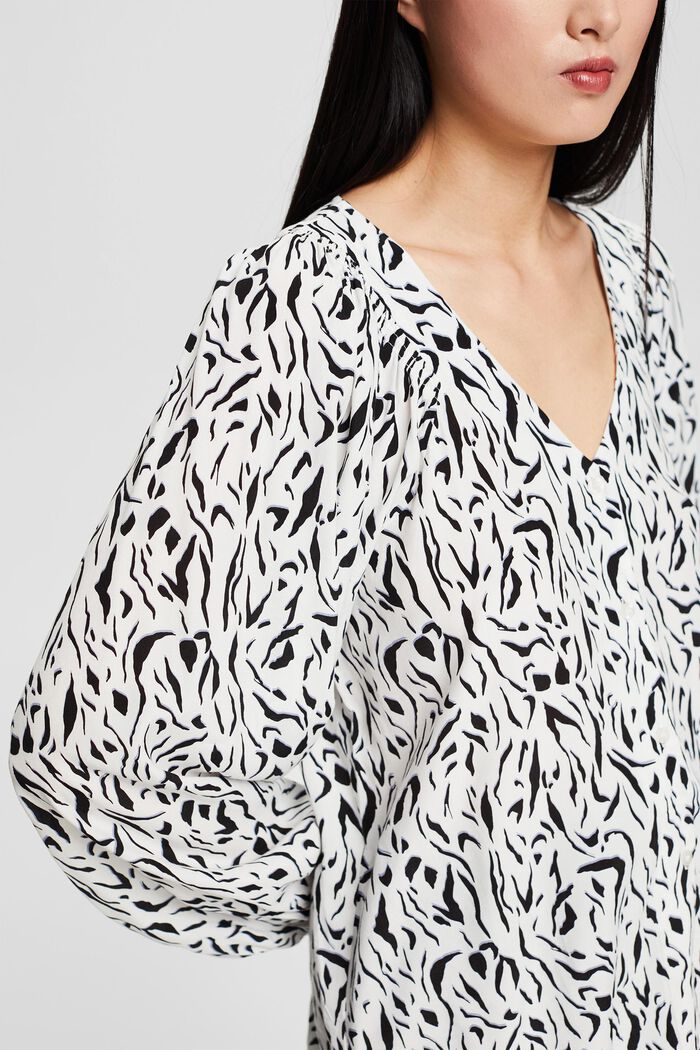 Blusa estampada con LENZING™ ECOVERO™, OFF WHITE, detail image number 2