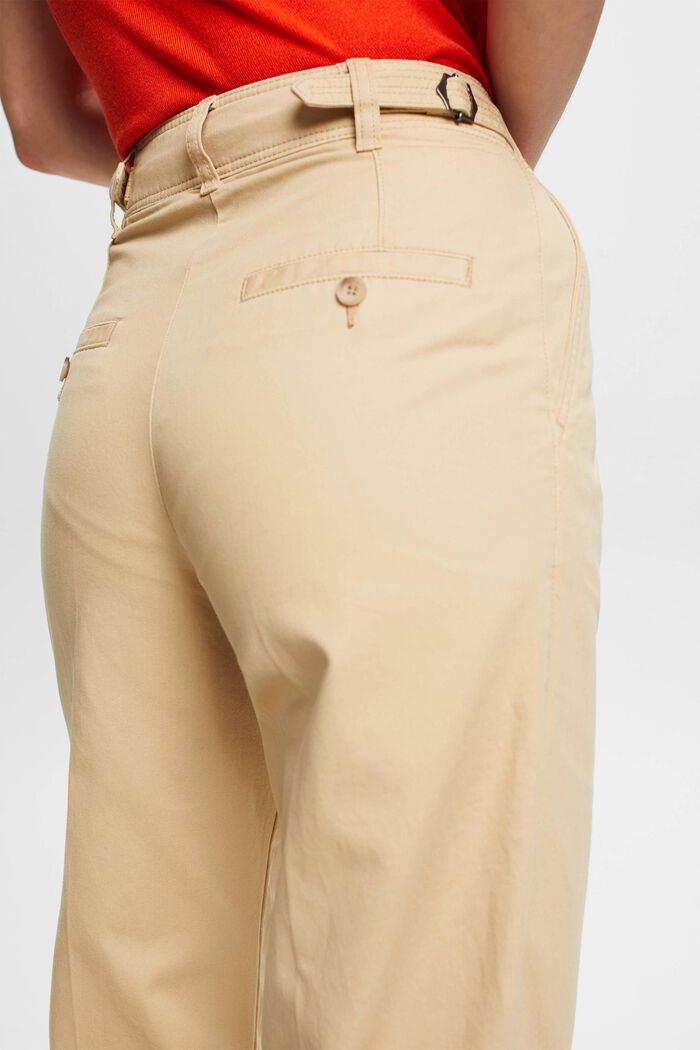Pantalón chino de pernera ancha, SAND, detail image number 4