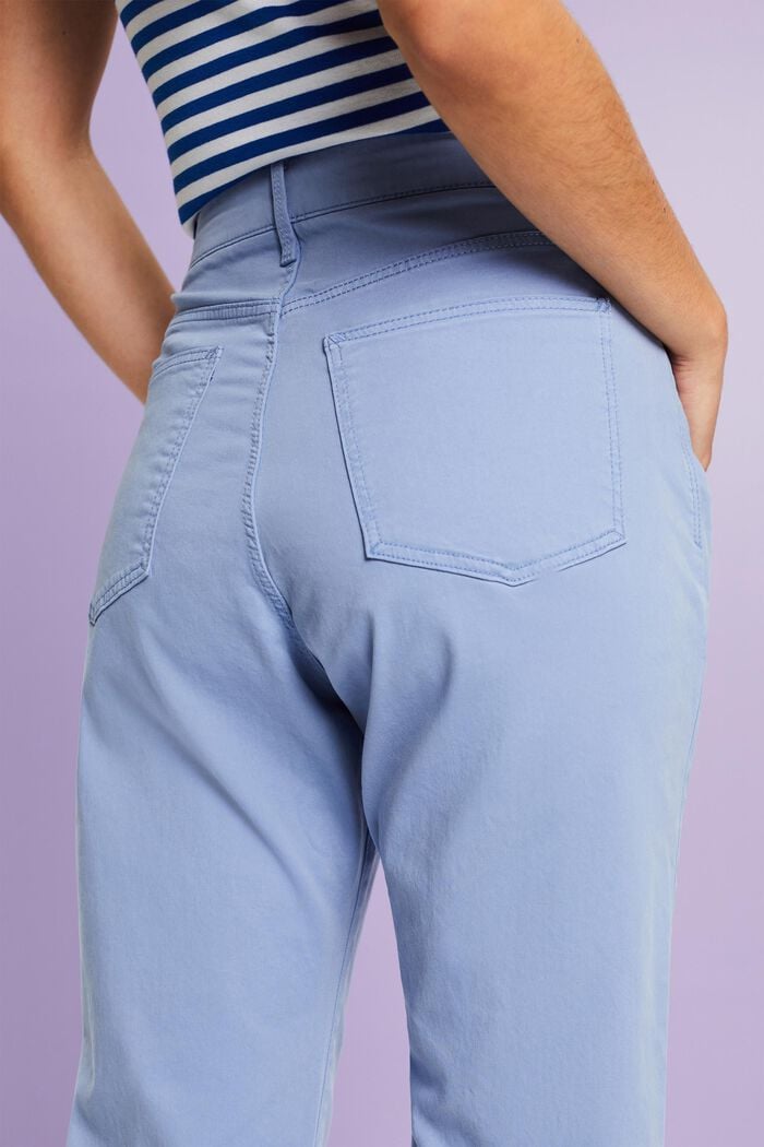 Pantalones de sarga de corte ceñido, BLUE LAVENDER, detail image number 4