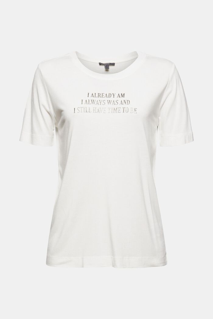 Camiseta con letras, LENZING™ ECOVERO™, OFF WHITE, detail image number 7