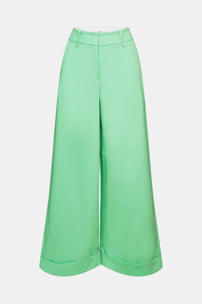 Pantalones anchos de sarga, CITRUS GREEN, detail image number 6