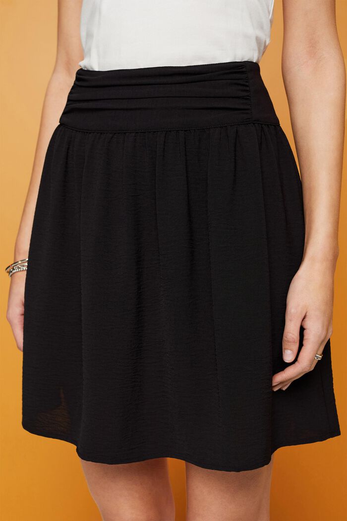 Minifalda de crepé, BLACK, detail image number 2