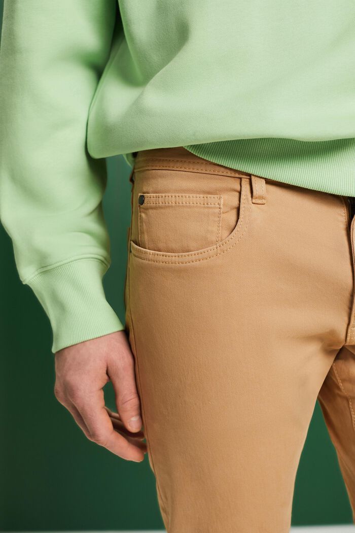 Pantalones slim fit, algodón ecológico, BEIGE, detail image number 2