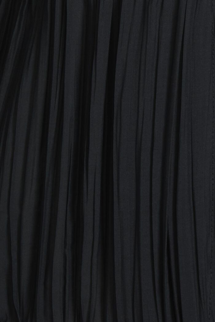 Chaqueta plisada de cuello alto, BLACK, detail image number 4