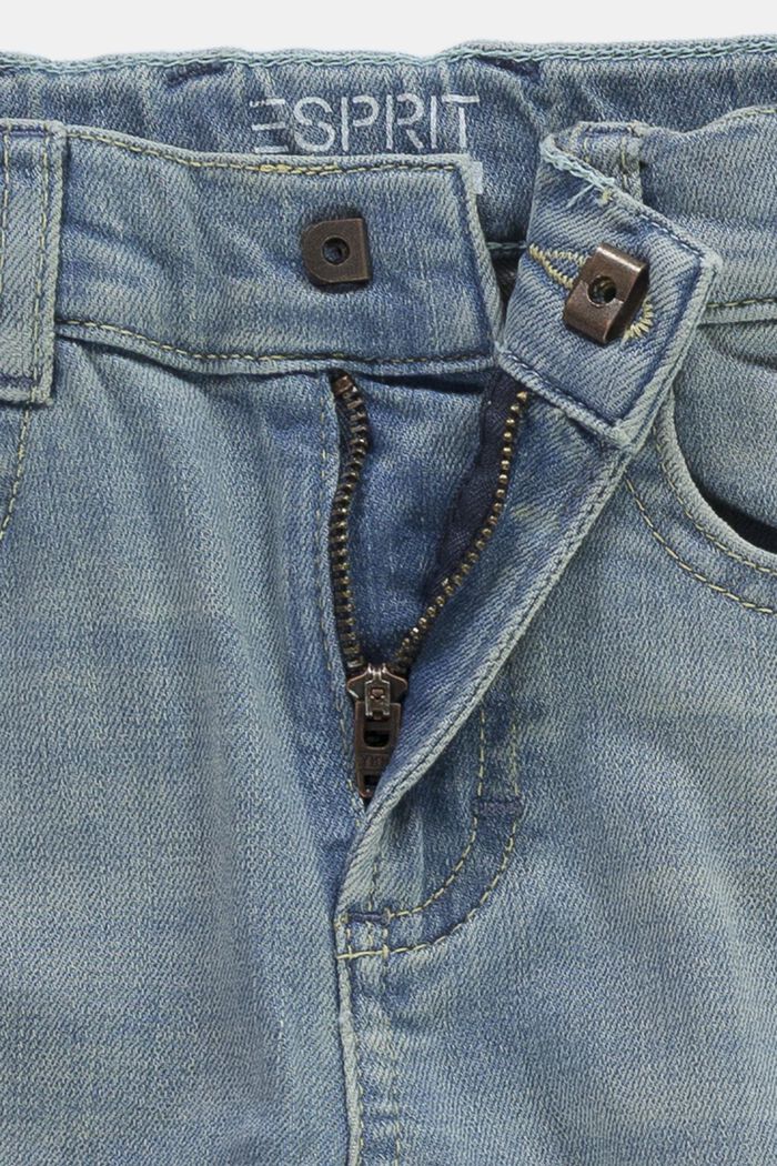 Vaqueros elásticos con efecto de lavado y cintura ajustable, BLUE BLEACHED, detail image number 2