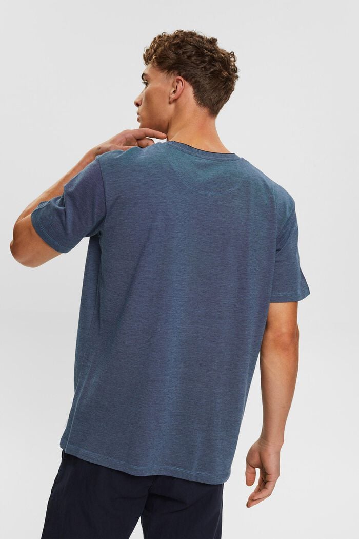 Camiseta en piqué de algodón, BLUE, detail image number 3