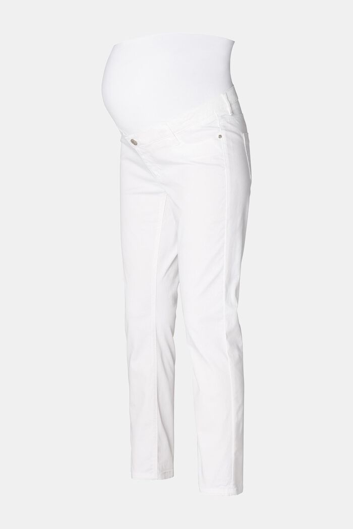 Pantalón con faja premamá, BRIGHT WHITE, overview