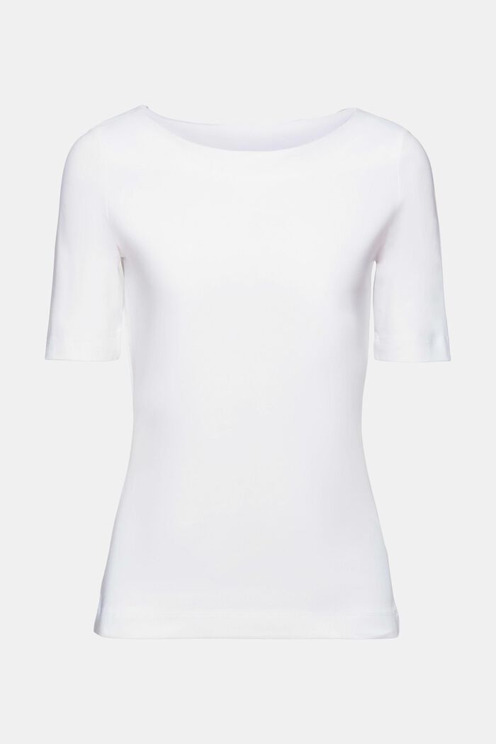 Camiseta con cuello barco, WHITE, detail image number 5