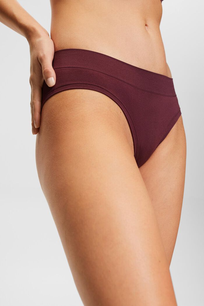 Culotte sin costuras, BORDEAUX RED, detail image number 0