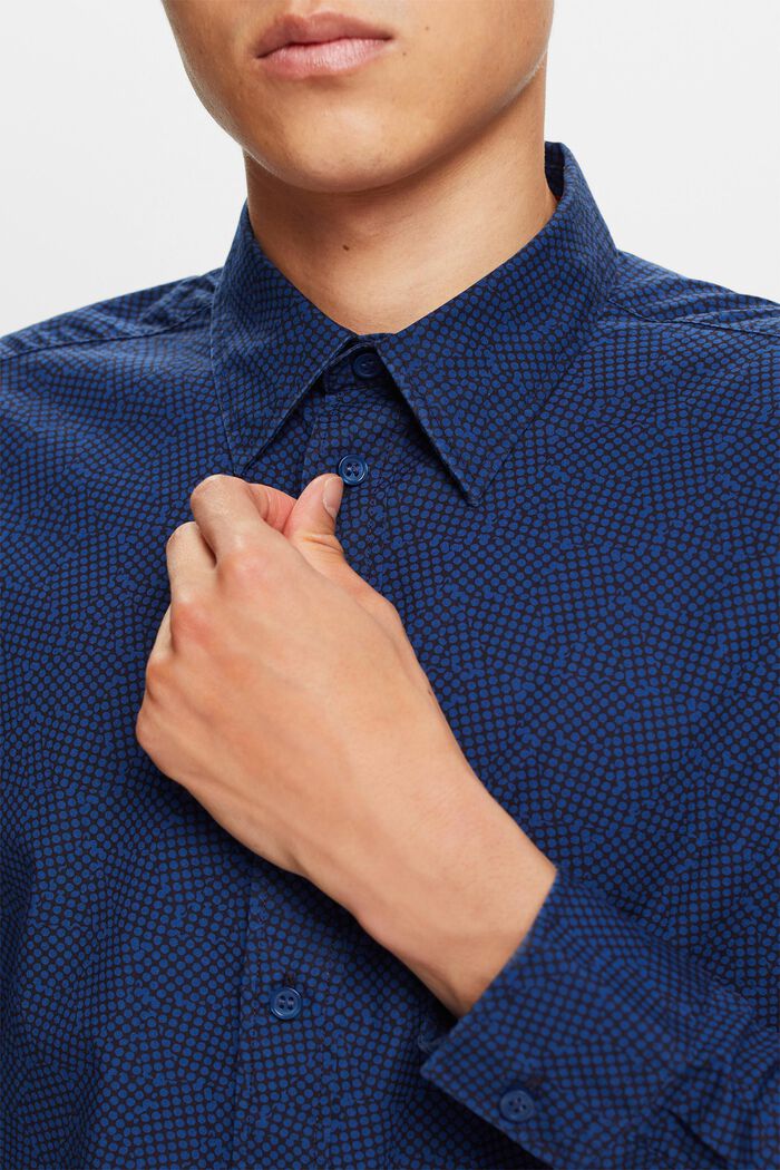 Camisa estampada, 100% algodón, NAVY, detail image number 2