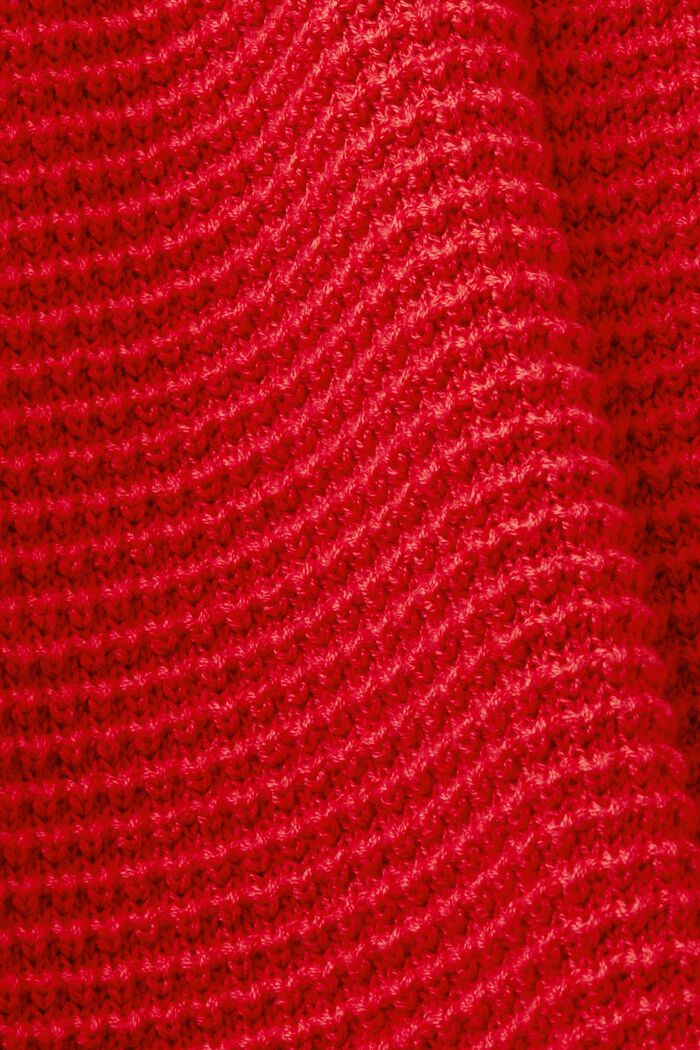Jersey de punto con estructura, DARK RED, detail image number 5