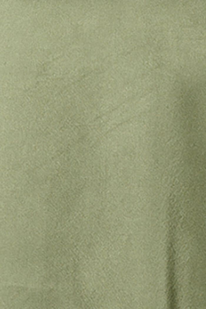 MATERNITY Vestido satinado con cinturón, OLIVE GREEN, detail image number 3