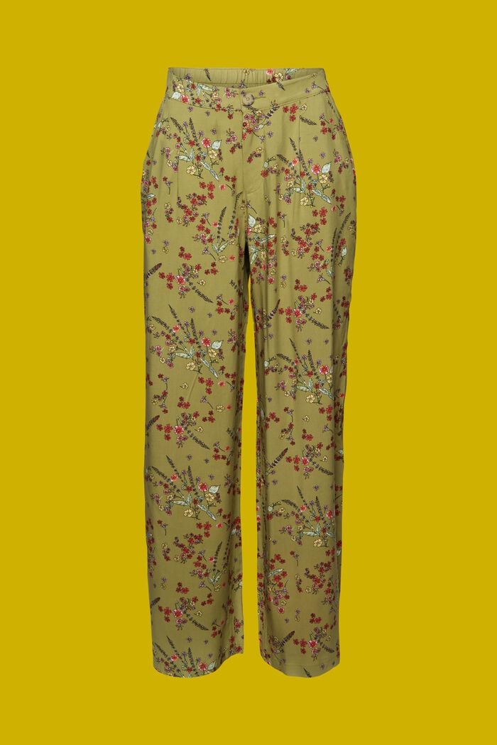 Pantalones de pernera ancha, LENZING™ ECOVERO™, PISTACHIO GREEN, detail image number 7