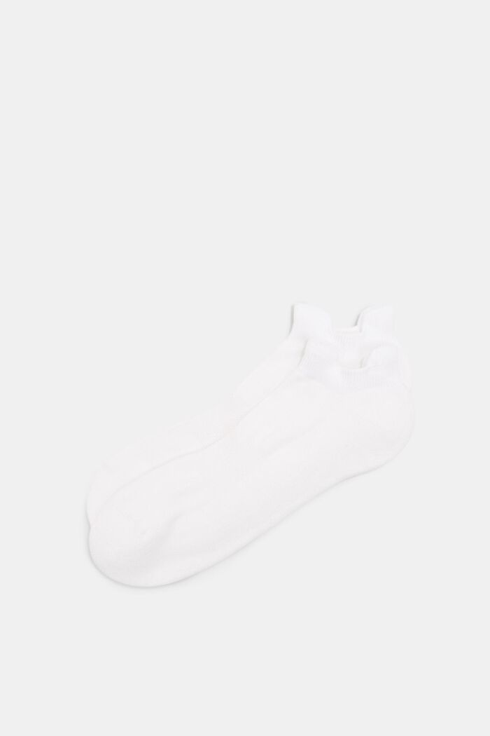 Pack de dos pares de calcetines para deportivas con base de rizo, WHITE, detail image number 0