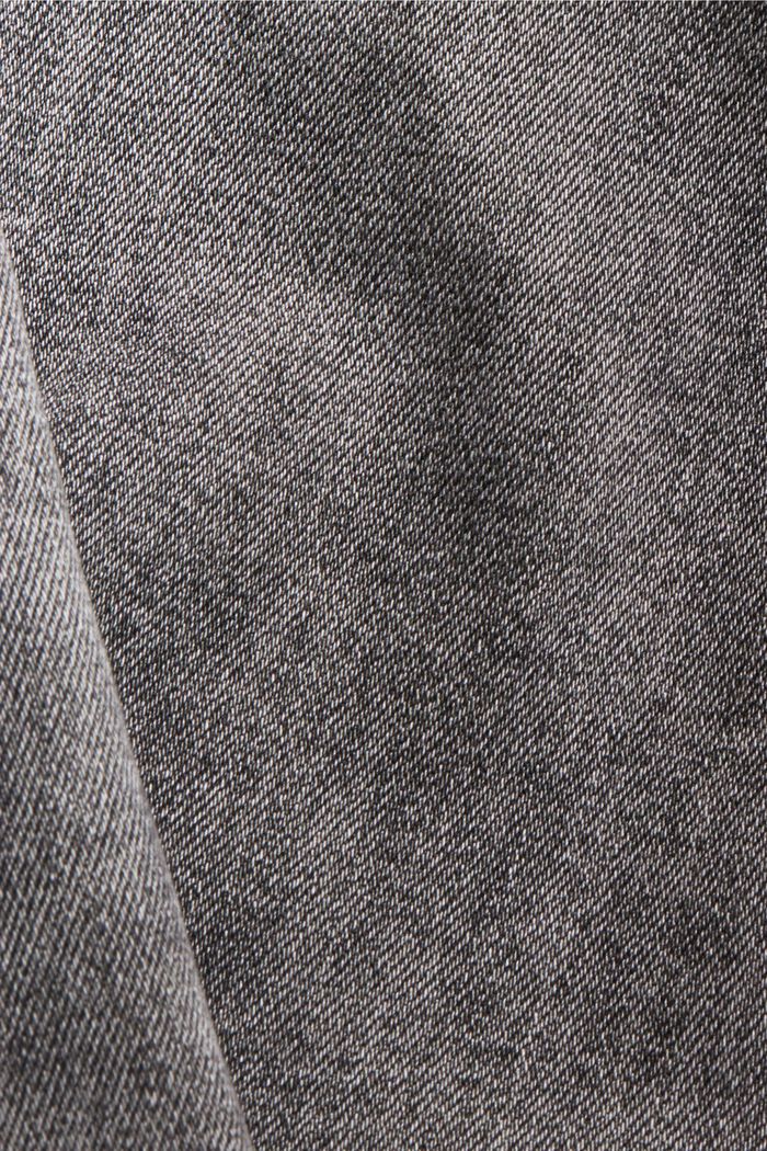 Vaqueros elásticos tobilleros con estética usada, algodón ecológico, GREY MEDIUM WASHED, detail image number 4