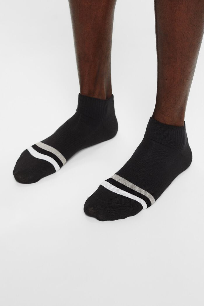 Pack de 2 pares de calcetines a rayas, BLACK, detail image number 1