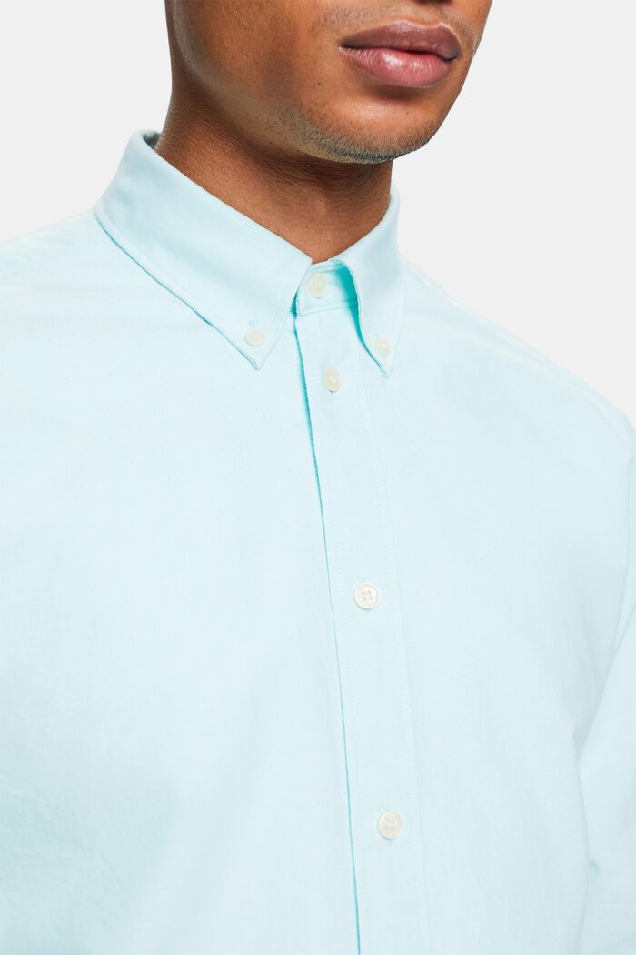 Camiseta oxford de algodón, LIGHT AQUA GREEN, detail image number 3