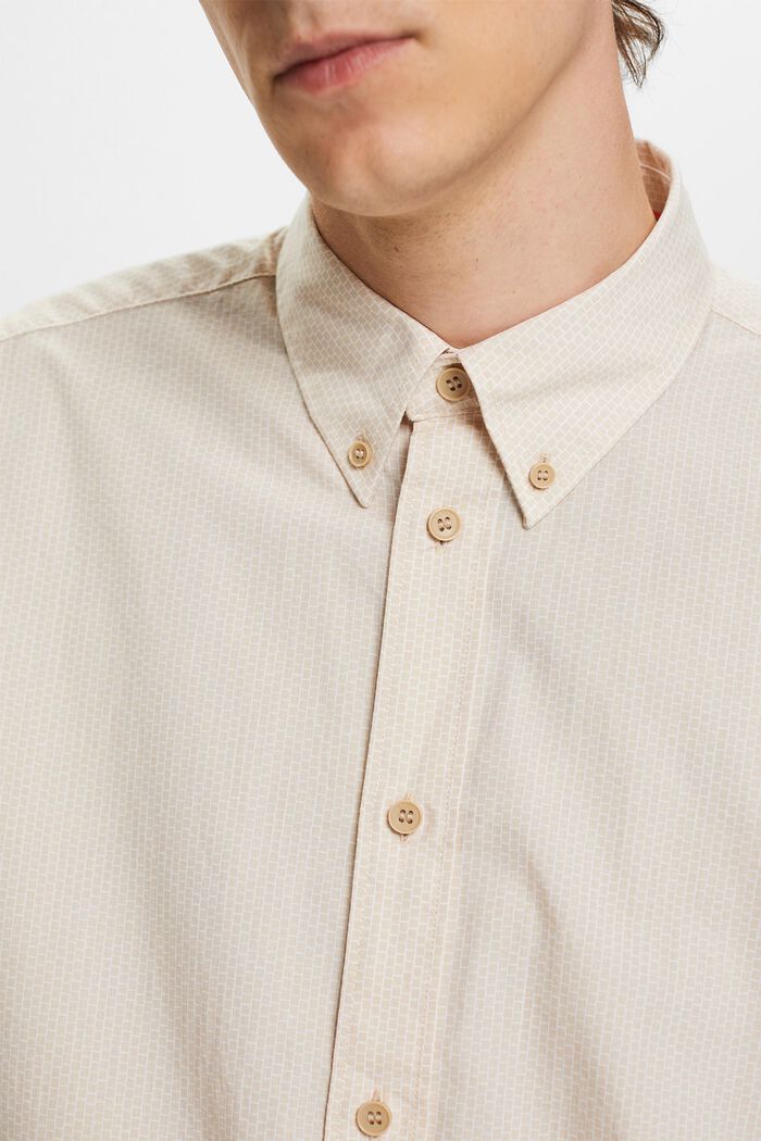 Camisa en popelina de algodón, SAND, detail image number 2