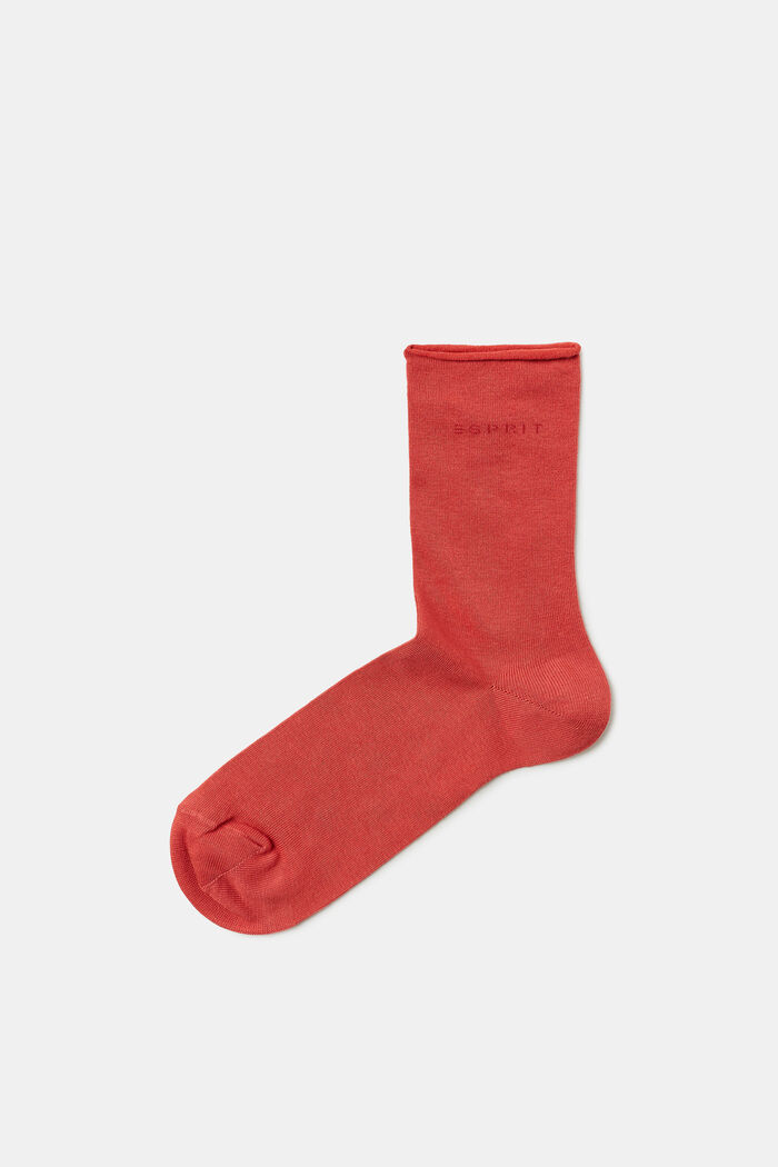 Pack de 2 pares de calcetines de punto grueso, ORANGE RED, detail image number 0