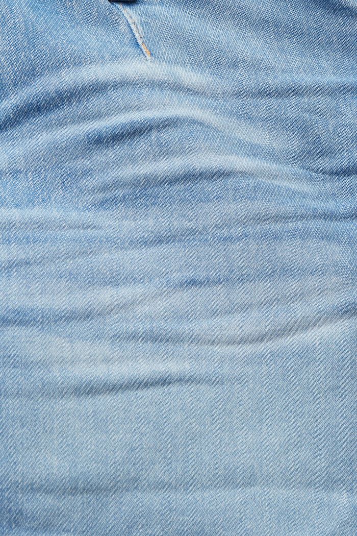 Pantalones cortos vaqueros con cordón, BLUE LIGHT WASHED, detail image number 4