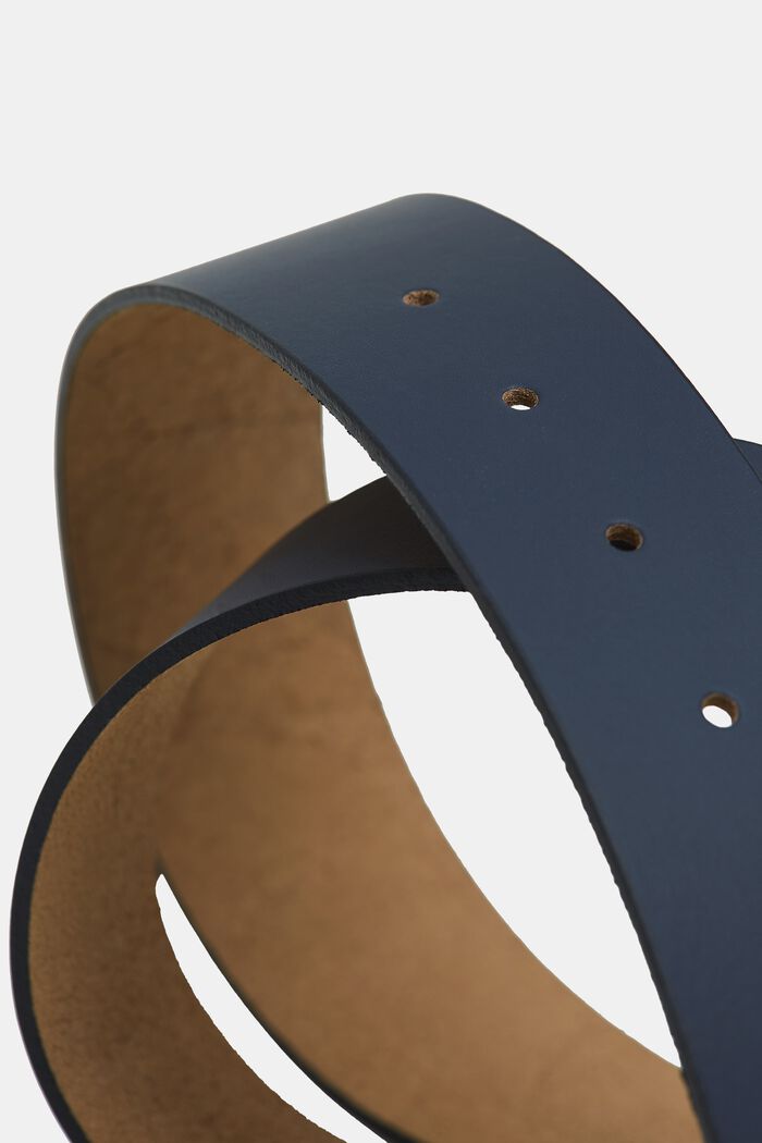 Cinturón de piel, NAVY, detail image number 1