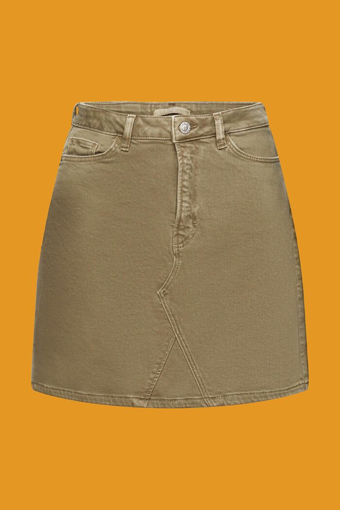 Minifalda tejida, KHAKI GREEN, detail image number 8
