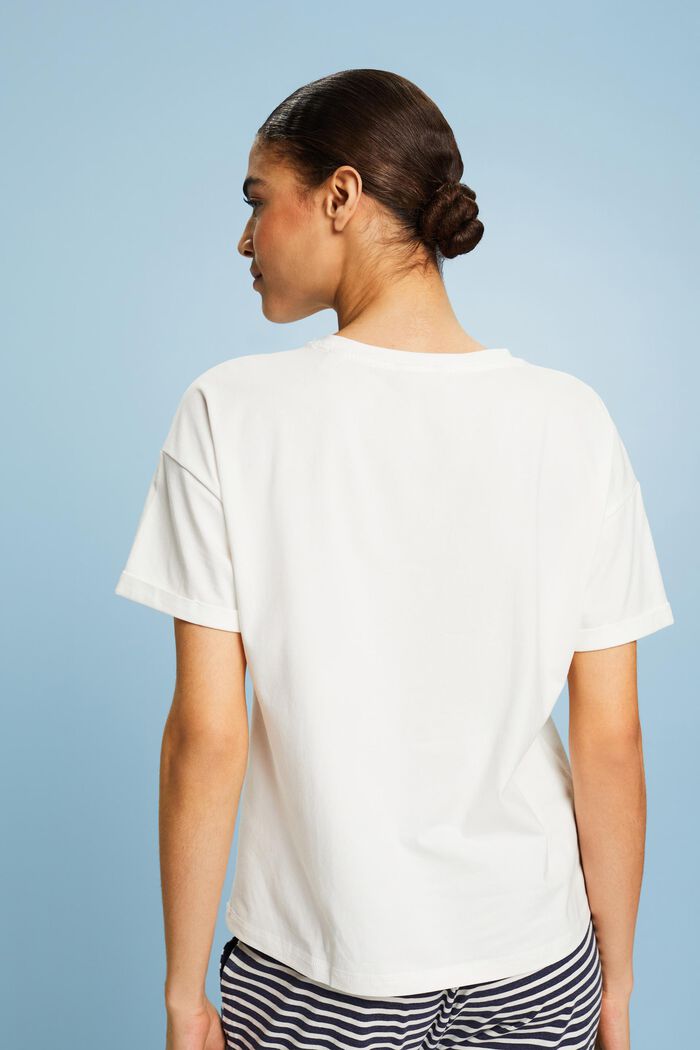 Camiseta de pijama, OFF WHITE, detail image number 2