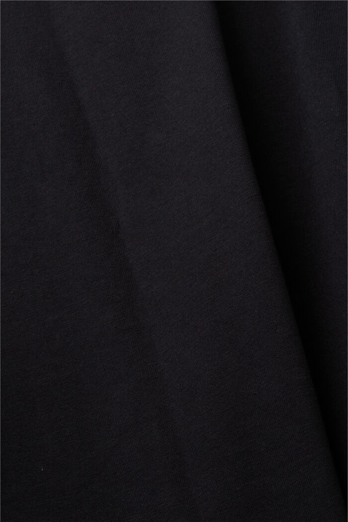 Camiseta de tejido jersey con estampado, 100% algodón, BLACK, detail image number 6
