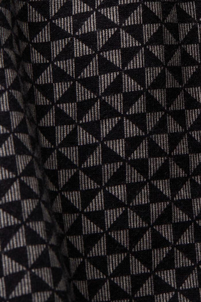 Pantalones cortos de pijama con estampado en 100 % algodón ecológico, BLACK, detail image number 4