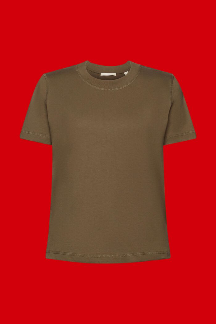 Camiseta holgada, 100 % algodón, KHAKI GREEN, detail image number 6