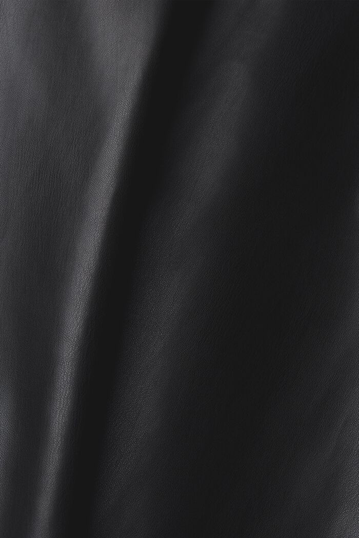 Mini vestido en mezcla de tejidos, BLACK, detail image number 1