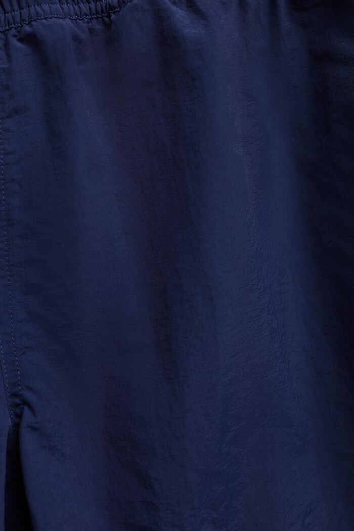 Bañador tipo short con efecto arrugado, DARK BLUE, detail image number 4