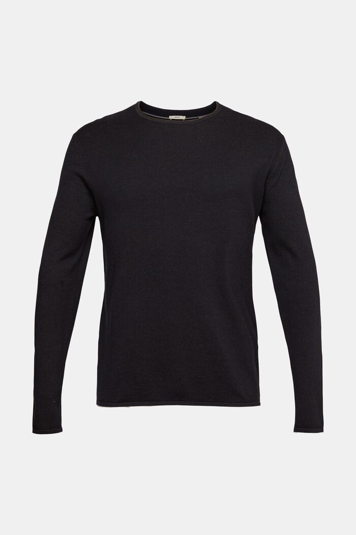 Jersey de algodón puro, BLACK, detail image number 2