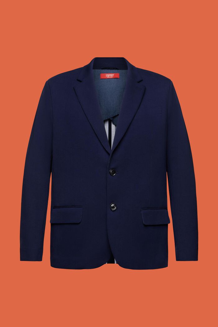 Blazer de jersey de un solo botón, BLUE RINSE, detail image number 6